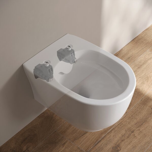 Cersanit Luna wc mísa se sedátkem s pomalým sklápěním závěsná bez splachovacího kruhu bílá lesk S701-871
