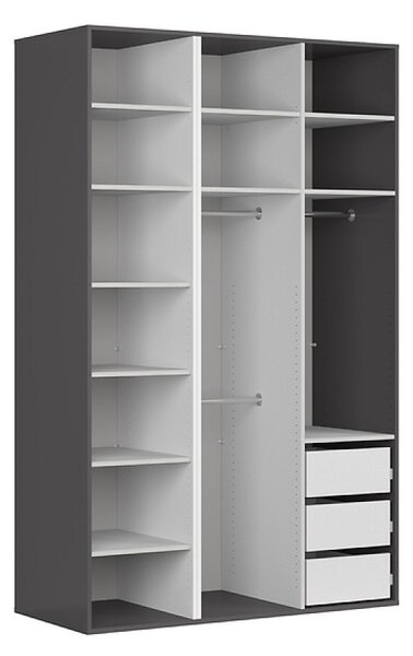Šatní skříň Flex 150/228, grafit