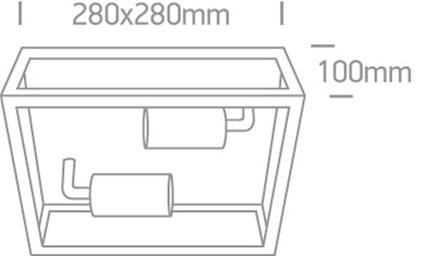 One Light venkovní stropní světlo 1x40 W černá 67406D/B