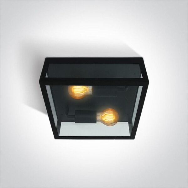 One Light venkovní stropní světlo 1x40 W černá 67406D/B