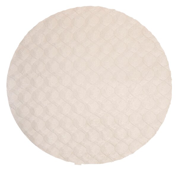 KOBEREC S VYSOKÝM VLASEM, 120/120 cm krémová Kayoom - Online Only koberce & rohožky, Online Only