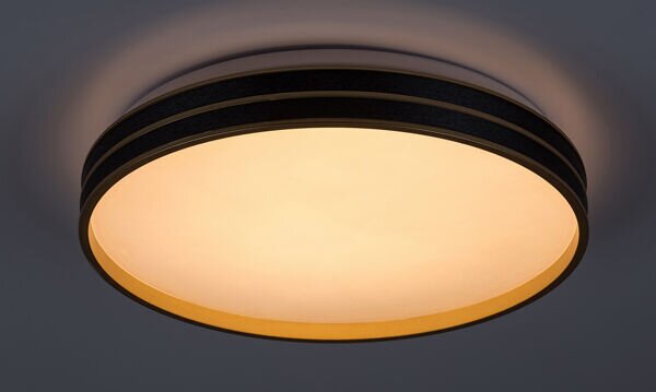 RABALUX 71141 Gandor stropní svítidlo LED D390mm 24W/1850lm 3000-6500K černá, bílá, stmívatelné, dálkový ovladač