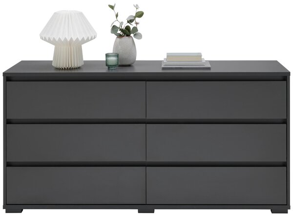 ŠIROKÁ KOMODA, antracitová, 160/79/48 cm Carryhome - Online Only komody, Online Only