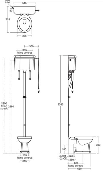 Ideal Standard Waverley záchodová mísa stojícístativ bílá U470301