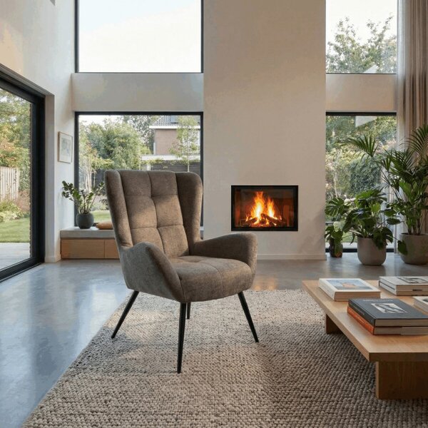Křeslo šedé AK-H9206 GREY2