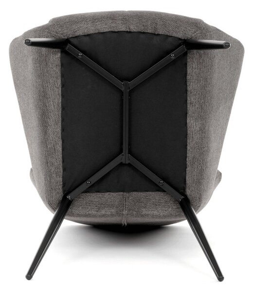 Křeslo šedé AK-H9206 GREY2