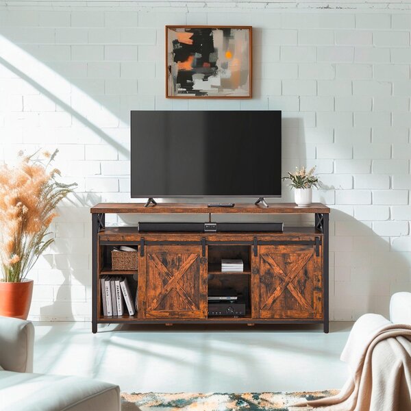 KOMODA POD TELEVIZI, černá, tmavě hnědá, 147/76/40 cm MID.YOU - Online Only TV příslušenství, Online Only