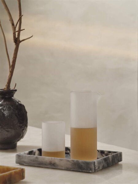 Ferm Living Džbán na mléko Ripple Milk Jug, frosted