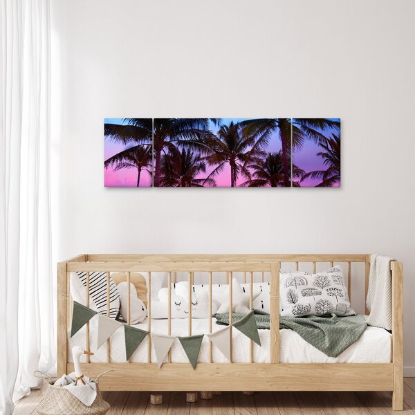 Obraz - Palmy v Miami (170x50 cm)