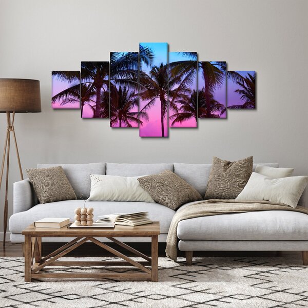 Obraz - Palmy v Miami (210x100 cm)
