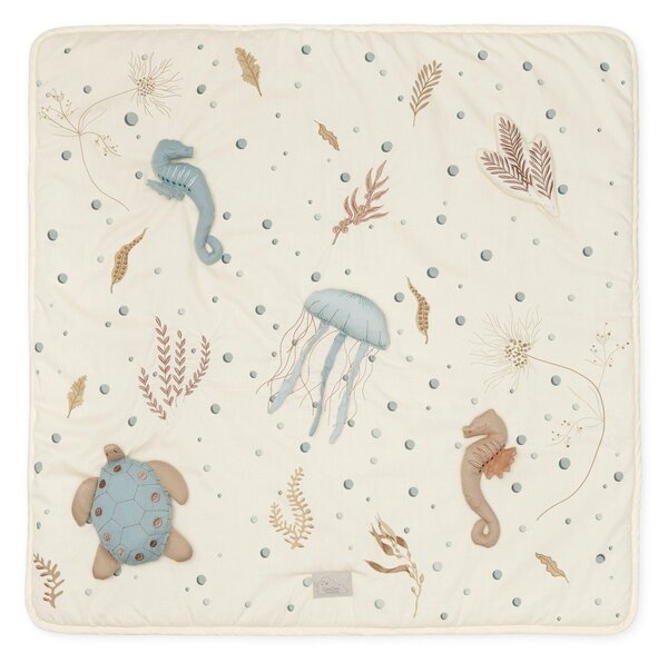 Světle žlutá dětská hrací podložka 80x80 cm Sea Garden – Cam Cam Copenhagen