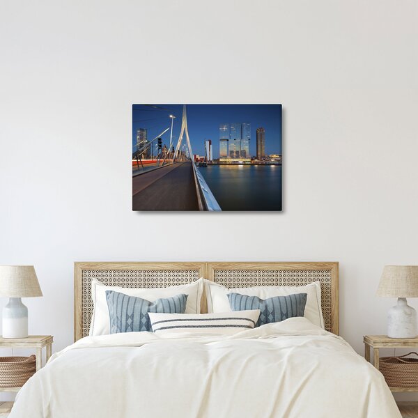 Obraz - Stmívání v Rotterdamu, Holandsko (70x50 cm)