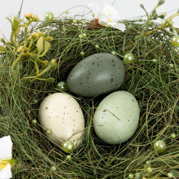 Velikonoční dekorace EASTER JOY hnízdo s vajíčky 725586