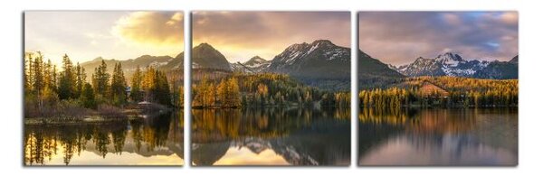 Obraz na plátně Panorama tatry a pleso
