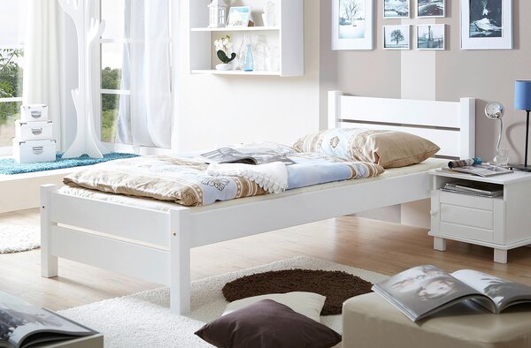 POSTEL, 90/200 cm bílá MID.YOU - Jednolůžkové postele, Online Only