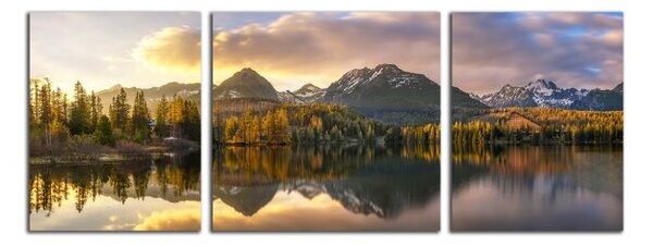 Obraz na plátně Panorama tatry a pleso