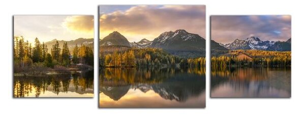 Obraz na plátně Panorama tatry a pleso