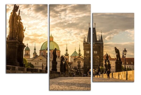 Obraz na plátně Karlův most a malá strana