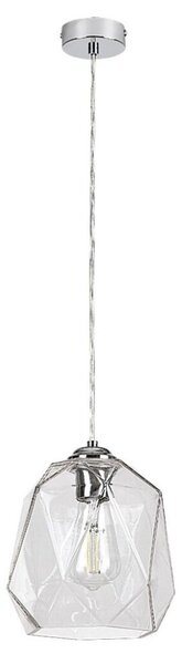 RABALUX 72012 Shivani závěsné svítidlo 1xE27 D200mm chrom, průhledná