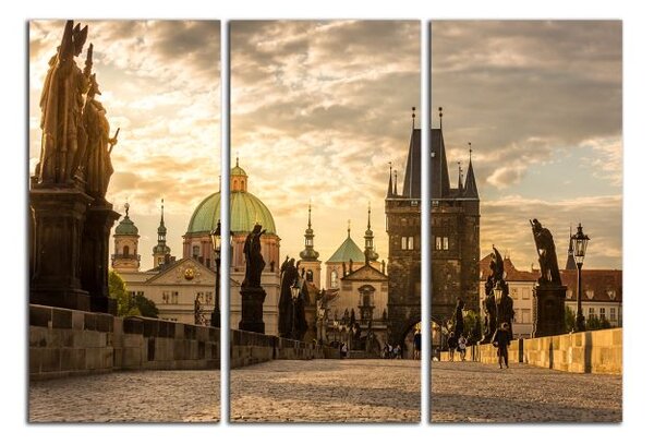 Obraz na plátně Karlův most a malá strana