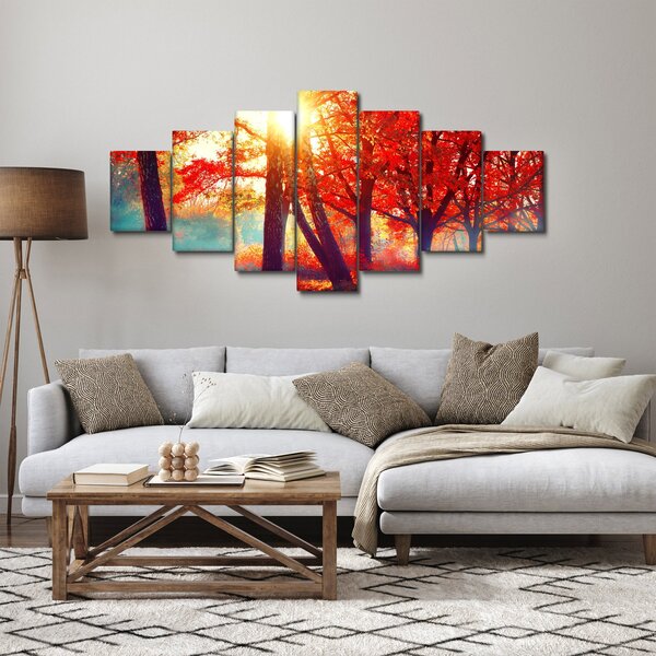 Obraz - Podzimní krajina (210x100 cm)
