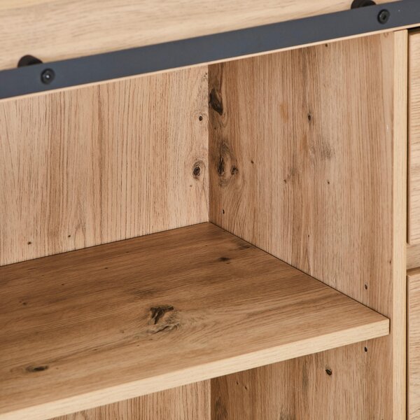 ŠIROKÁ KOMODA, barvy dubu, 160/86/40 cm MID.YOU - Široké komody, Online Only