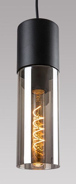 RABALUX 72051 Ronno závěsné svítidlo 1xE27 D90mm černá, kouřová