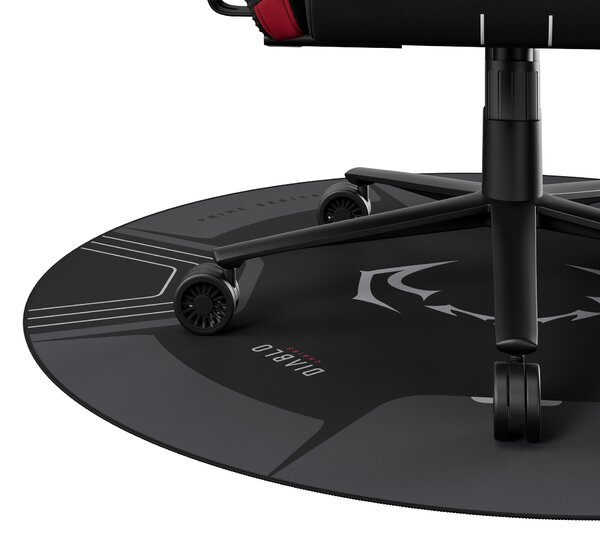 Herní protiskluzová podložka pod křeslo Diablo Chairs, černo-šedá