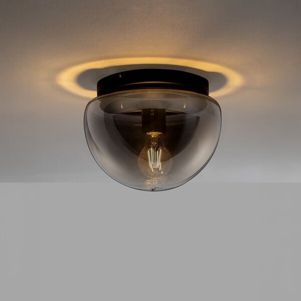 Nova Luce Ebony E27 skleněné stropní svítidlo Ø315mm