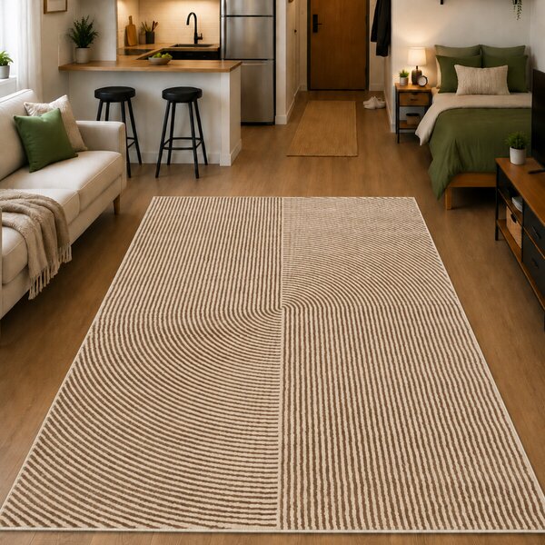 Angel Carpet, Kusový koberec Zafiro 19 Gold, 60x110, žlutá, kancelář