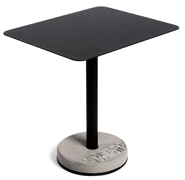 Lyon Beton jídelní stoly Donut Rectangular Bistro Table In Black