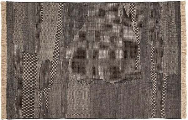Nanimarquina Koberec Wabisabi, antracitový, novozélandská vlna Barva: Anthracite (antracitová), Rozměr: 170x240 cm