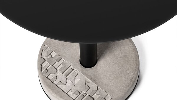 Lyon Beton jídelní stoly Donut Round Bistro Table In Black