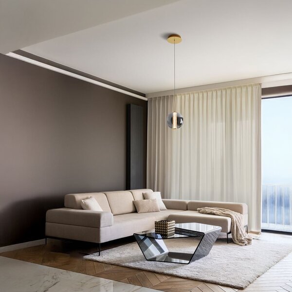 Nova Luce NAVI LED skleněné závěsné svítidlo 4