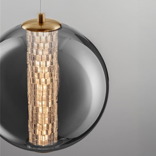 Nova Luce NAVI LED skleněné závěsné svítidlo 4
