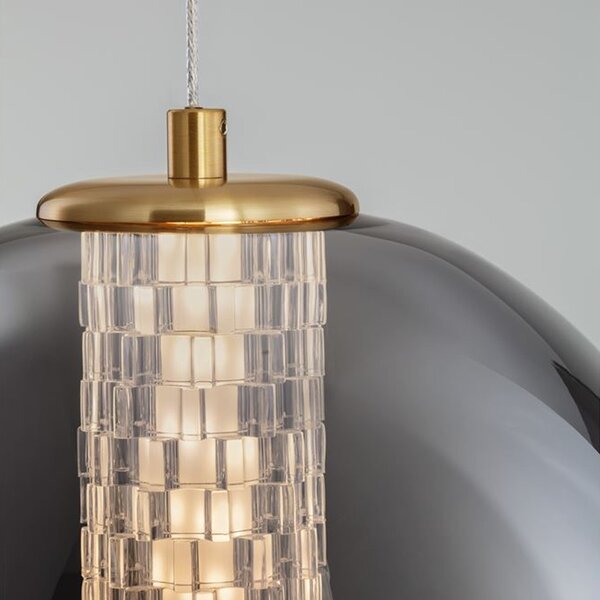 Nova Luce NAVI LED skleněné závěsné svítidlo 4