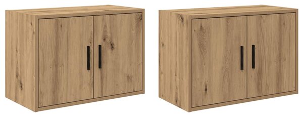 Garážové nástěnné skříně 2 ks dub artisan kompozitní dřevo