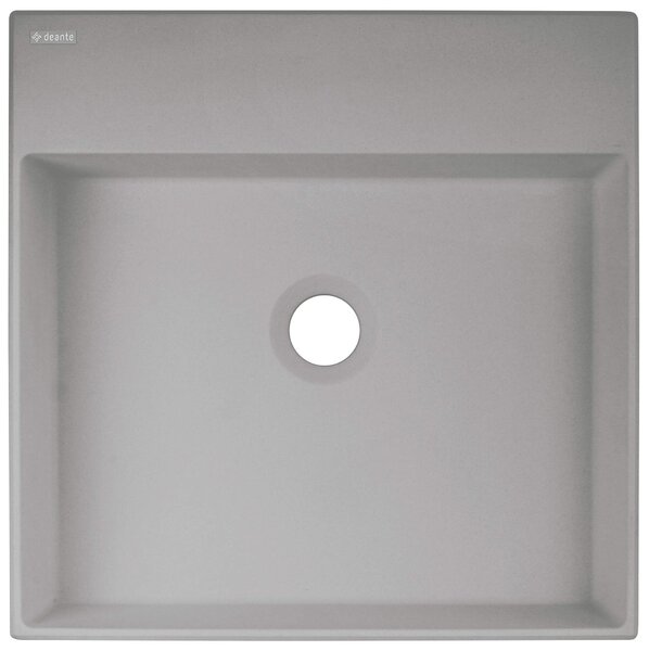 Deante Correo, granitové umyvadlo na desku 400x400x100 mm, šedá metalíza, DEA-CQR_SU4S