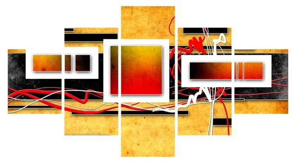 Obraz - Abstrakce (125x70 cm)