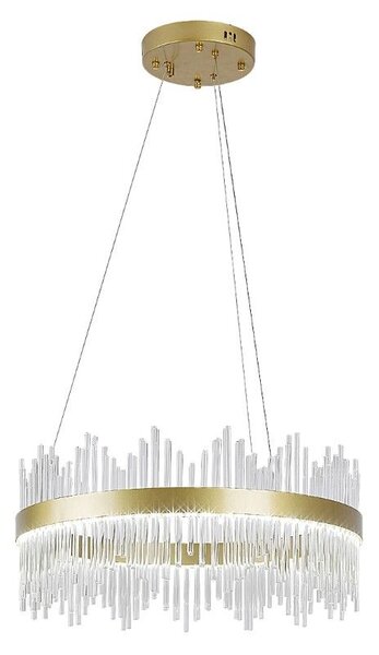 RABALUX 72227 Mabel závěsné svítidlo D580mm LED 36W/2480lm 3000+4000+6000K zlatá, průhledná