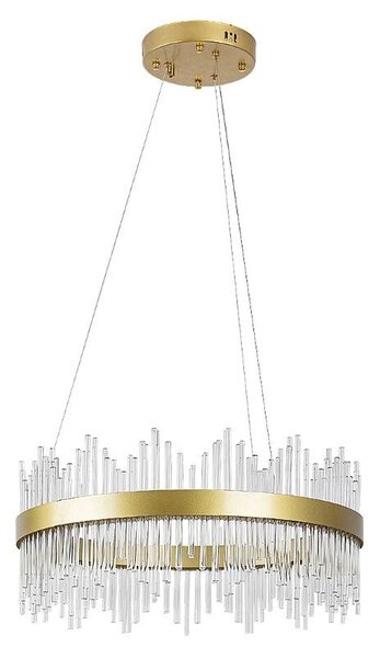 RABALUX 72227 Mabel závěsné svítidlo D580mm LED 36W/2480lm 3000+4000+6000K zlatá, průhledná