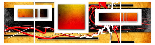 Obraz - Abstrakce (170x50 cm)