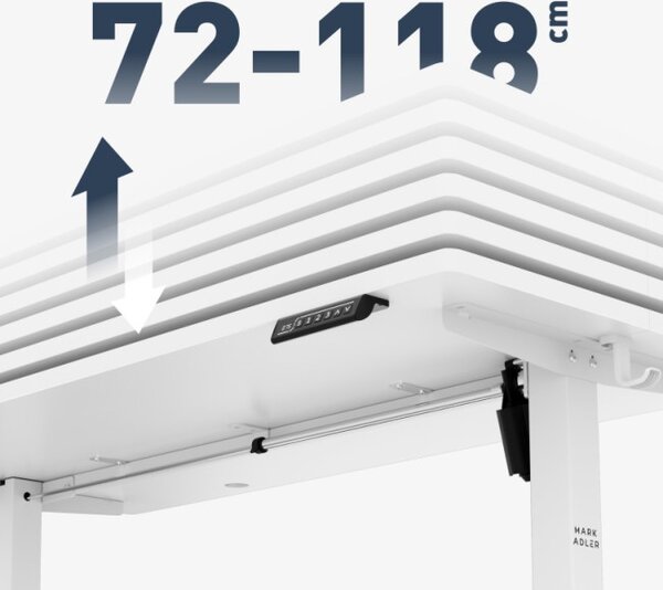 Elektrický výškově nastavitelný stůl Mark Adler Leader 7.3 bílý