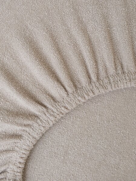 Froté prostěradlo do postýlky 60 × 120 cm - cappuccino