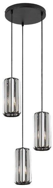 RABALUX 72255 Veness závěsné svítidlo D250mm 3xE27 matná černá, kouřová