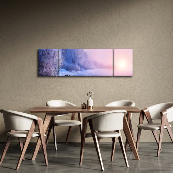 Obraz - Zamrzlá řeka (170x50 cm)