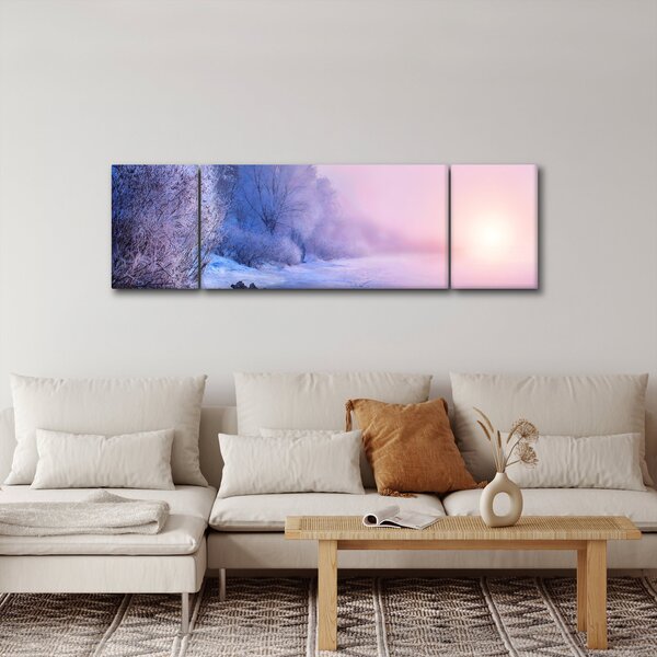 Obraz - Zamrzlá řeka (170x50 cm)