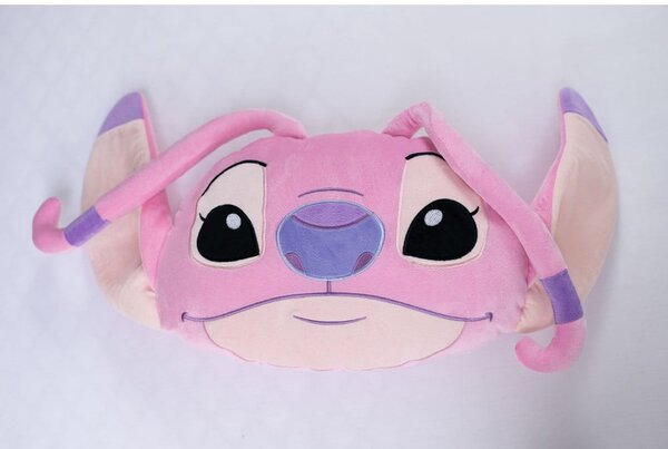 Fleecový dětský polštářek 41x32 cm Lilo and Stitch "Angel Pink" – Jerry Fabrics