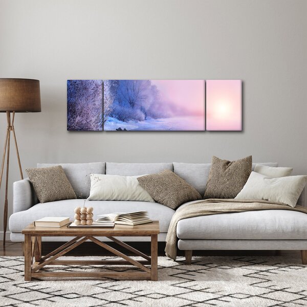 Obraz - Zamrzlá řeka (170x50 cm)