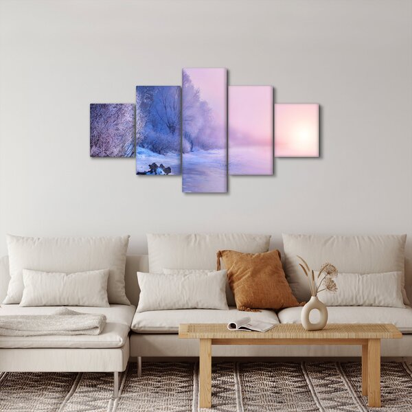 Obraz - Zamrzlá řeka (125x70 cm)